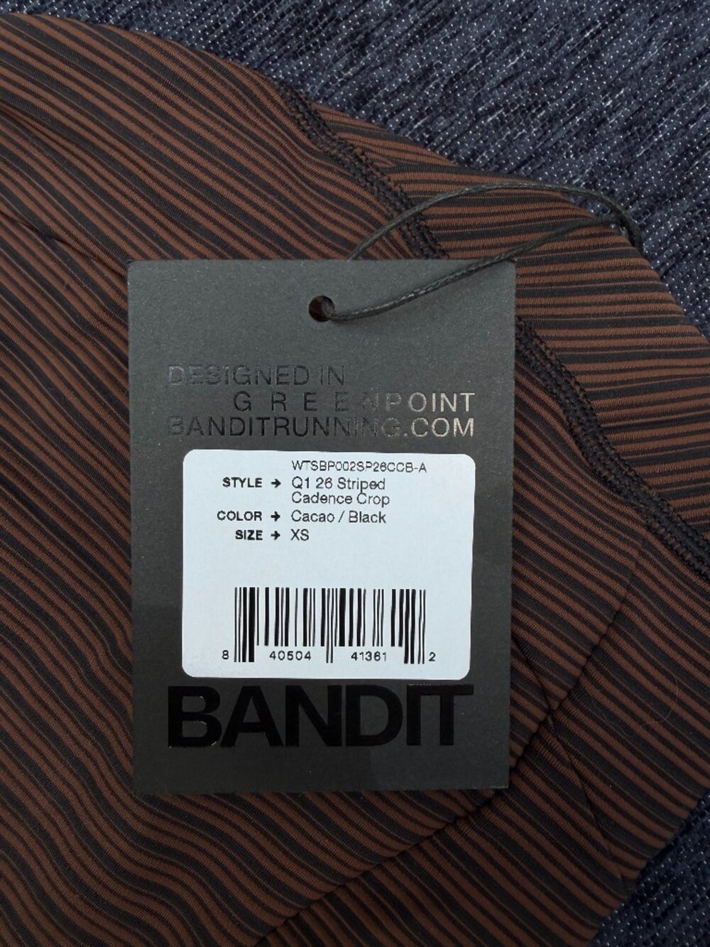 NWT Bandit Cadence™ Longline Bra - Cacao / Black - SIZE XS - Picture 6 of 9